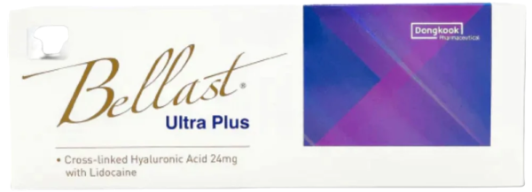 Bellast Ultra Plus is a gel of cross-linked hyaluronic acid can be used to improve facial wrinkles & folds and maintain elasticity of skin.