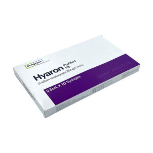 Hyaron is a skin booster based on non-stabilized hyaluronic acid intended for bio-revitalization of the skin. It stimulates proliferation of fibroblasts.