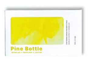 Pine Bottle is a lipolysis solution that effectively reduces face/body fat through the action of key ingredients Riboflavin, Bromelain and Lecithin.